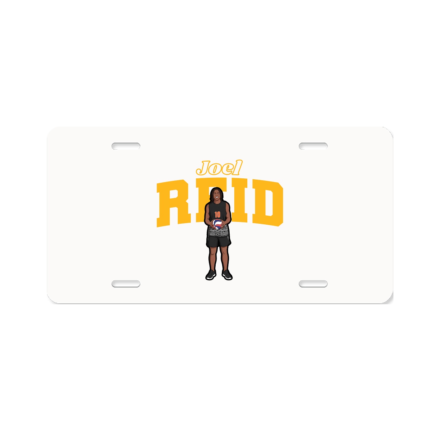 License Plate — Name Arch in Classic