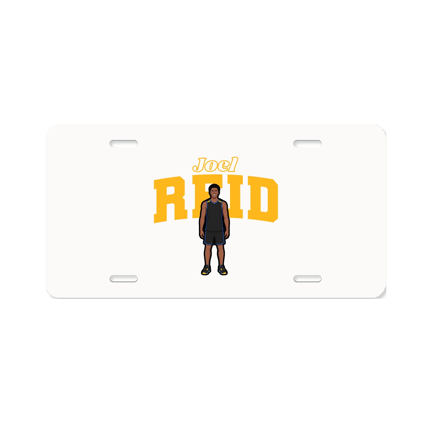 License Plate — Name Arch in Classic