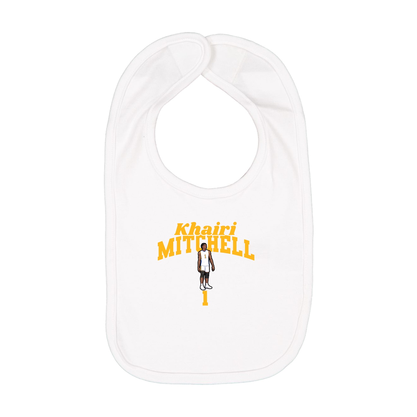 Infant Bib — Signature Arch in White