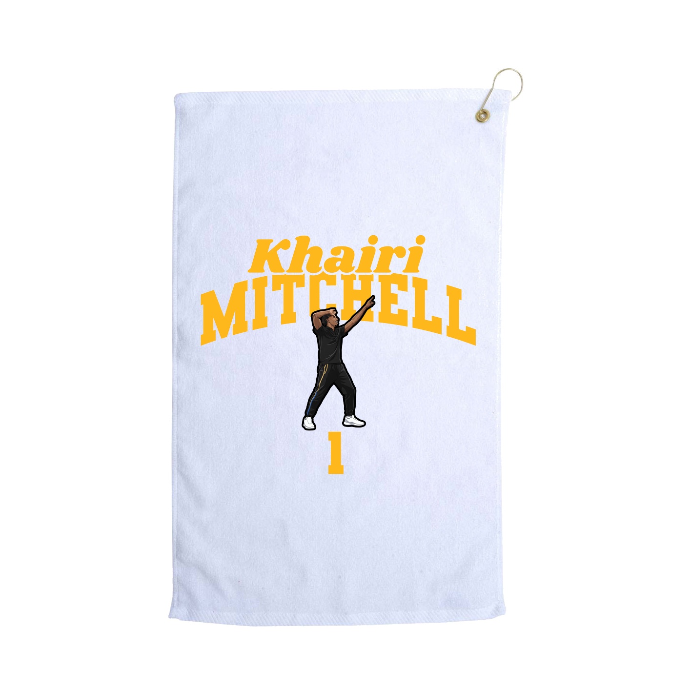 Golf Towel — Signature Arch in White