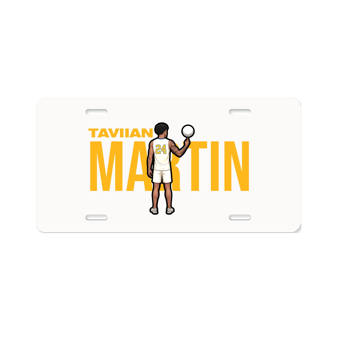 License Plate — Player Name in Classic