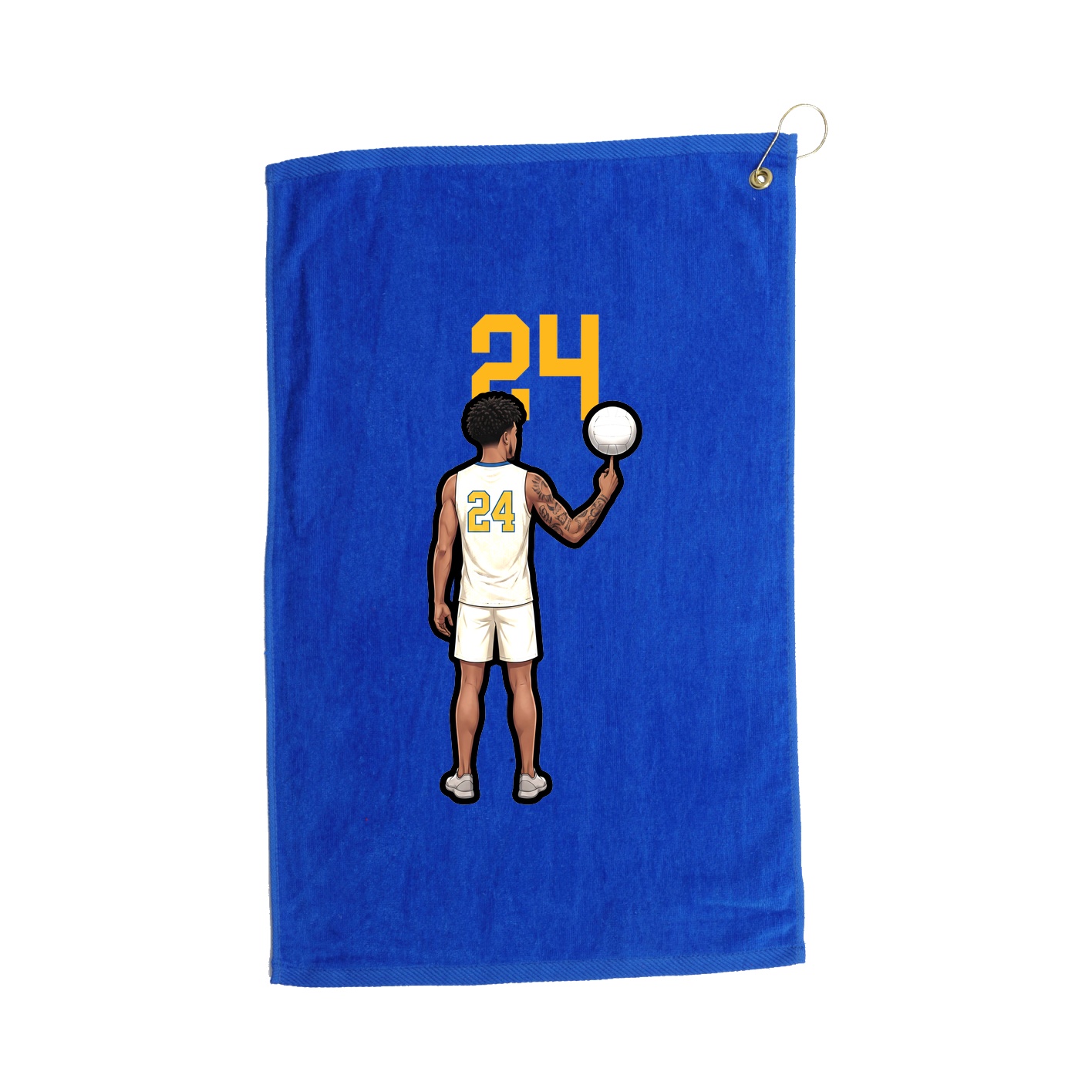 Golf Towel — Number Top in Royal