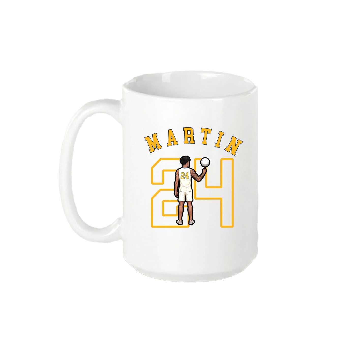 15oz Coffee Mug — Shirsey Arch in White