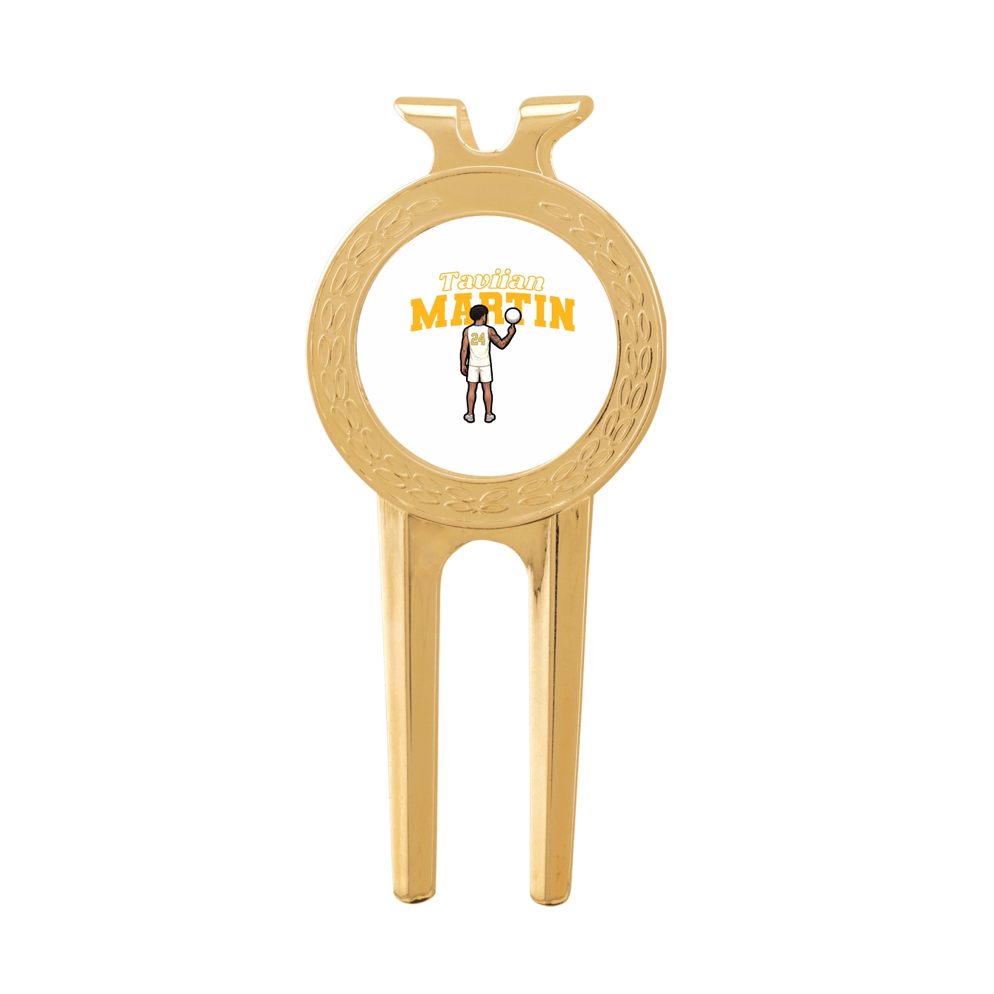 Divot Tool with Ball Marker — Name Arch in Classic