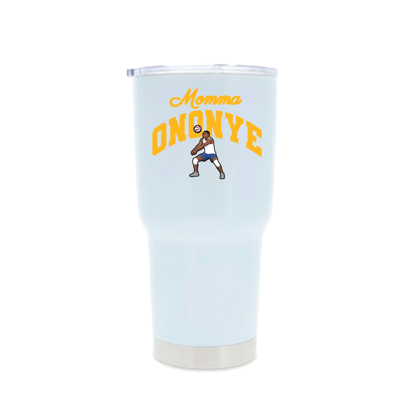 30oz Stainless Steel Tumbler — Mothers Day Arch in White