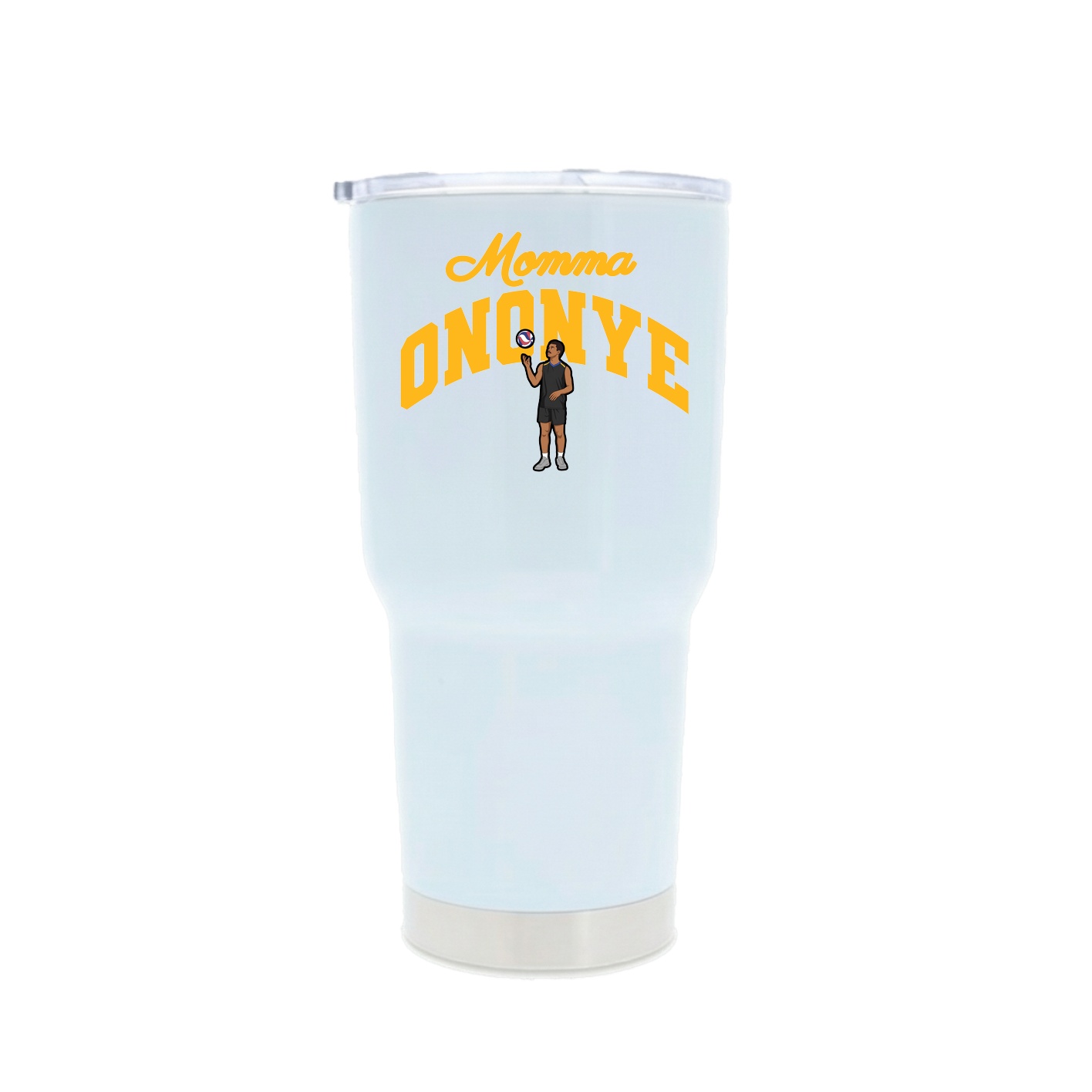 30oz Stainless Steel Tumbler — Mothers Day Arch in White