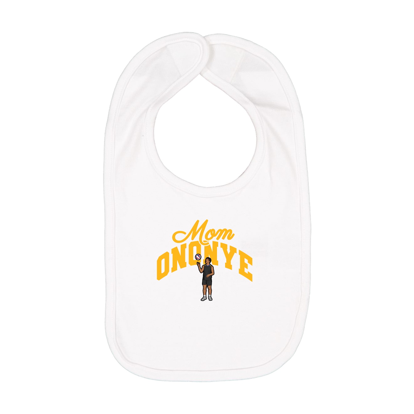 Infant Bib — Mothers Day Arch in White