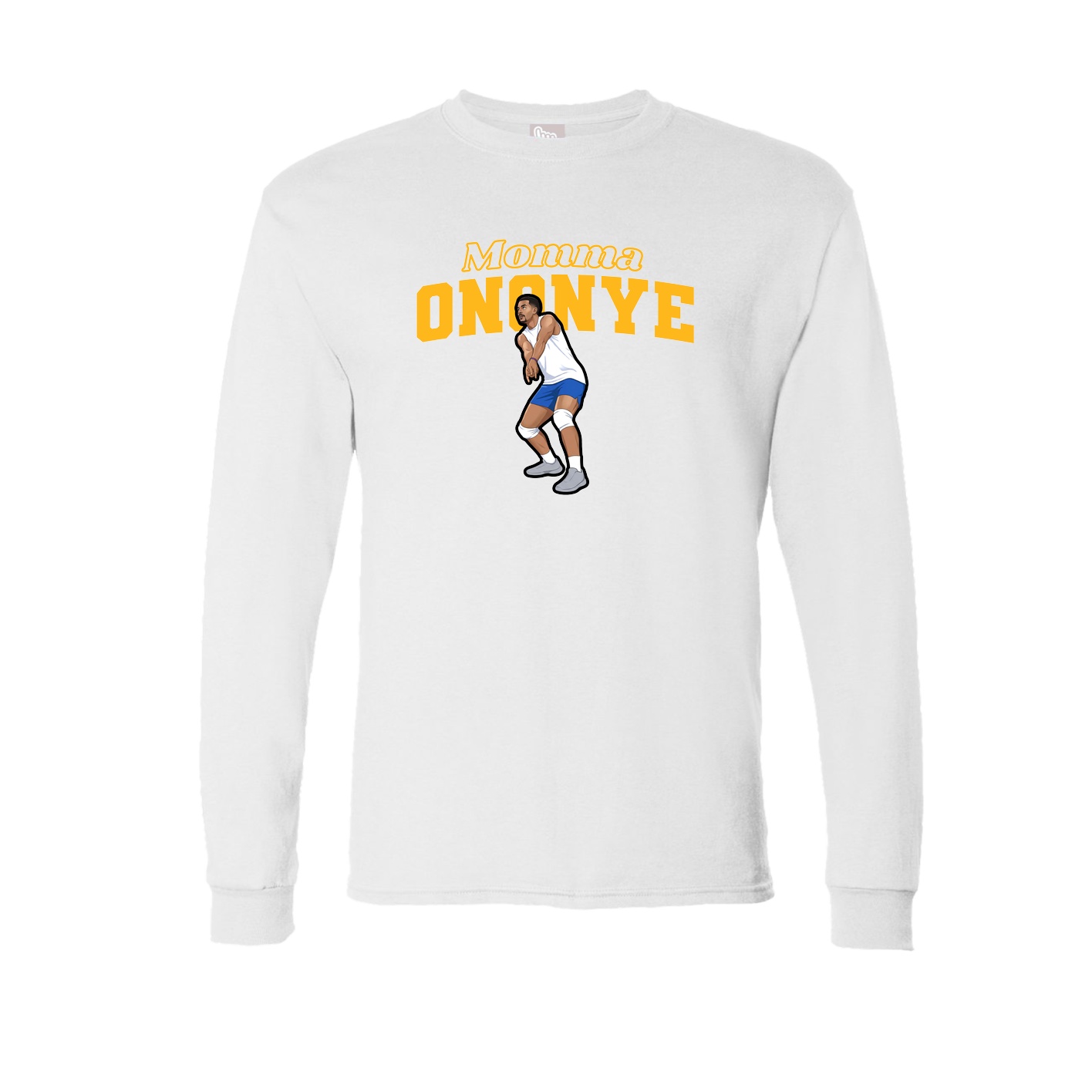 Long Sleeve Tee — Mothers Day Block in White