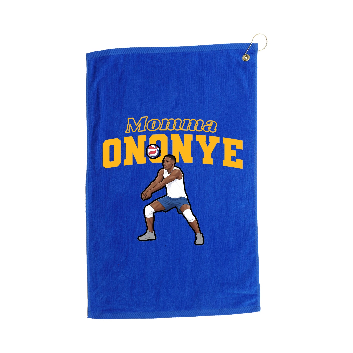 Golf Towel — Mothers Day Block in Royal