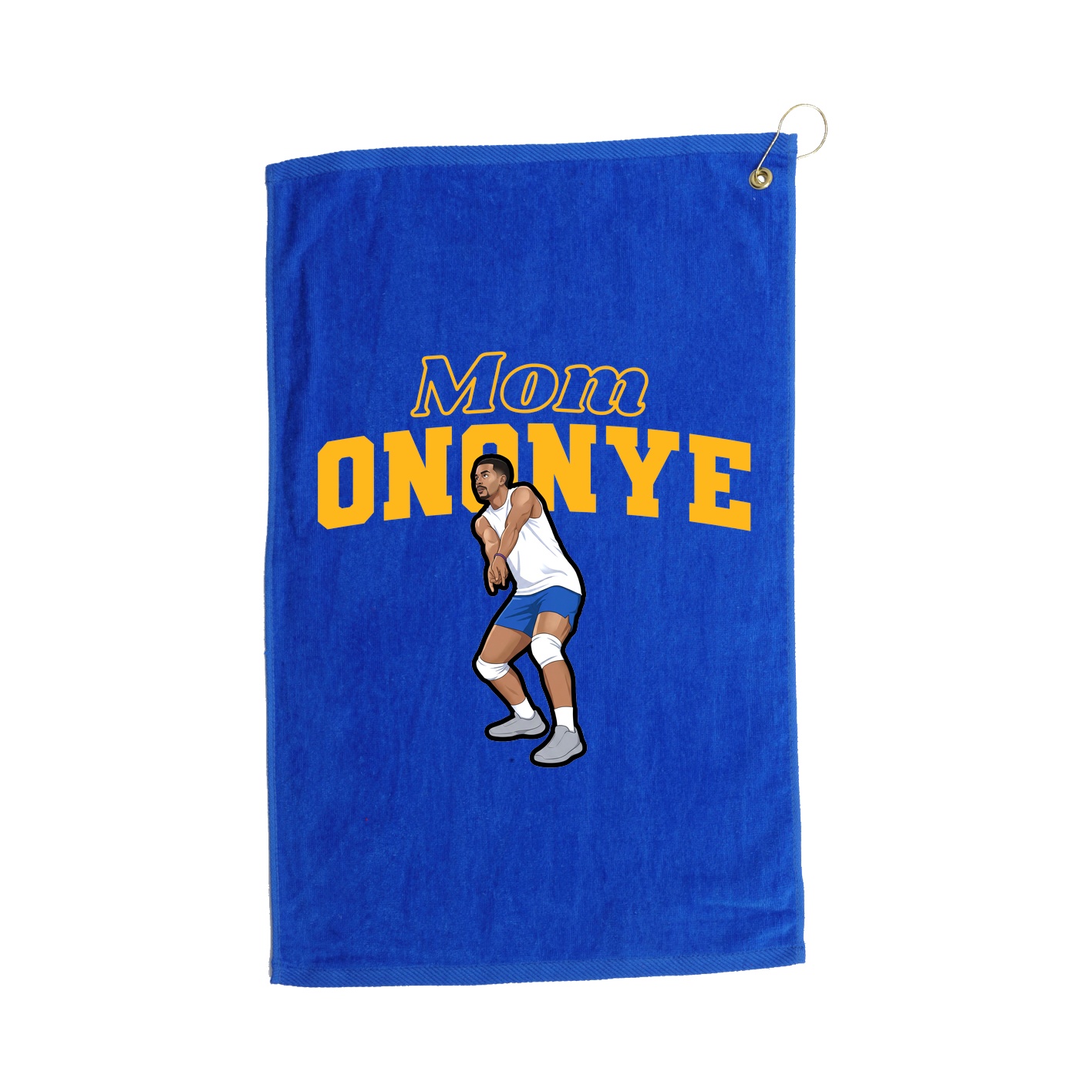 Golf Towel — Mothers Day Block in Royal