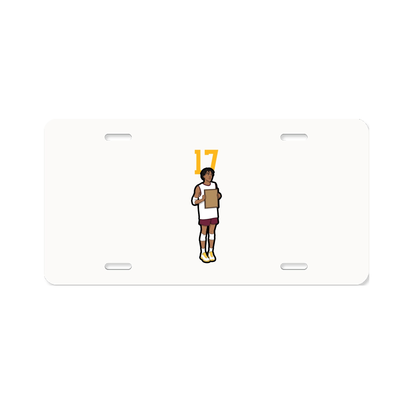 License Plate — Number Top in Classic