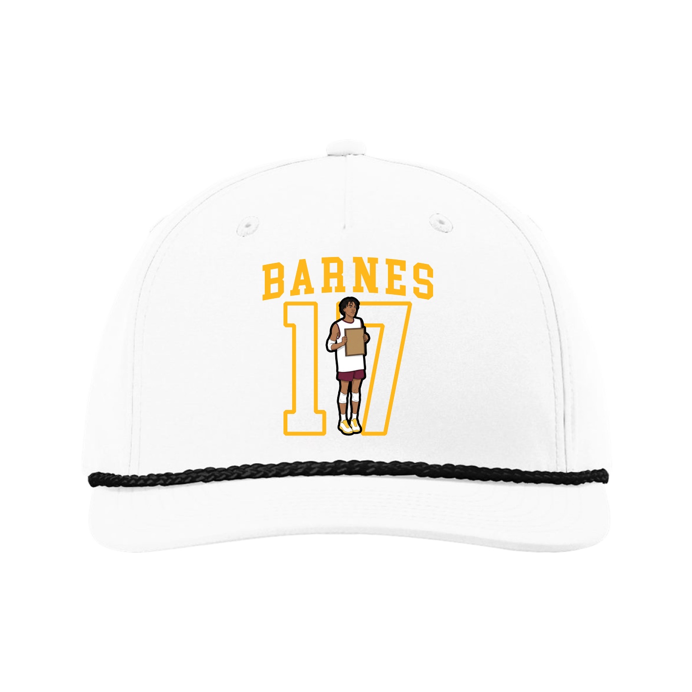 Five-Panel Classic Rope Cap — Shirsey in White