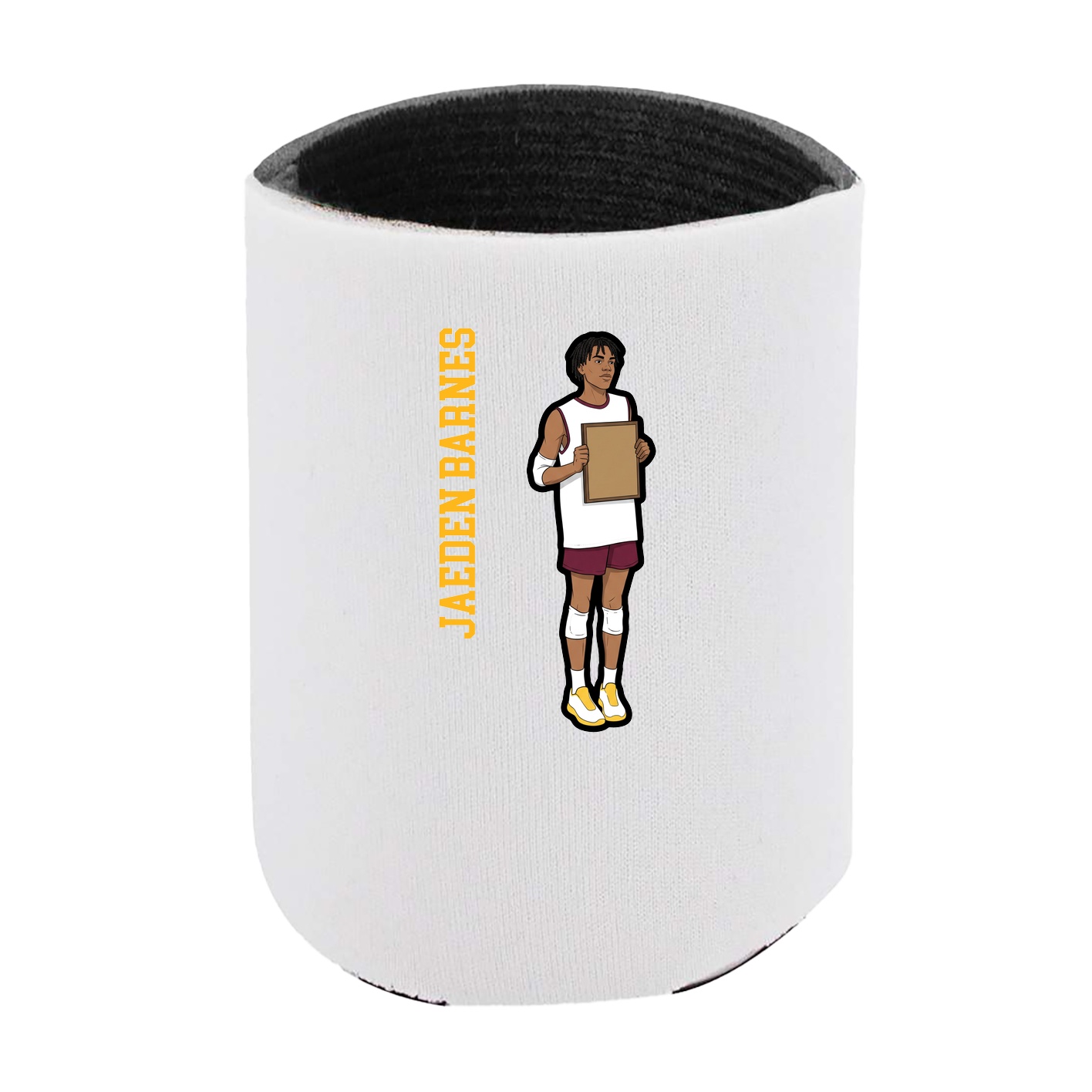 Can Holder — Name Vertical in White