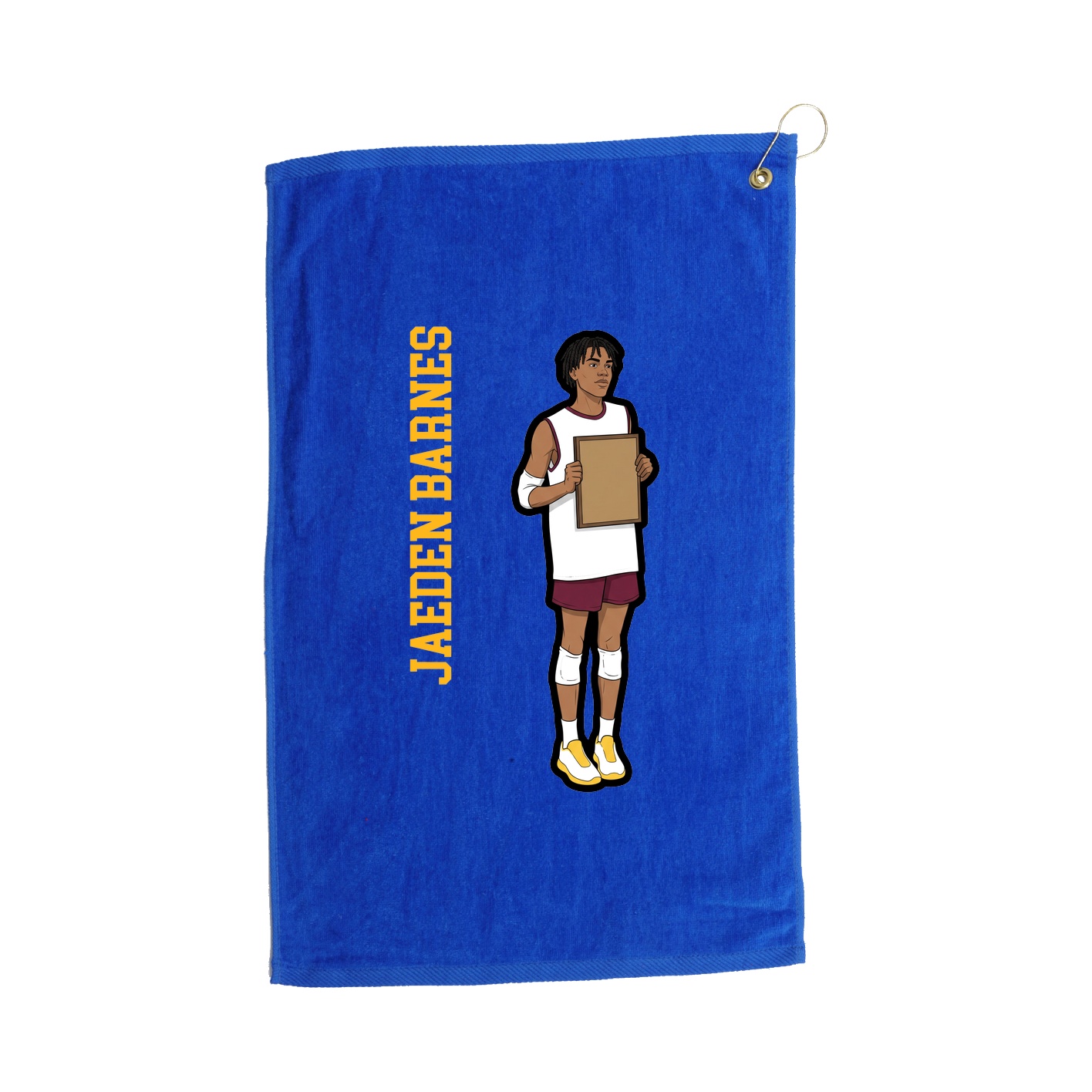 Golf Towel — Name Vertical in Royal