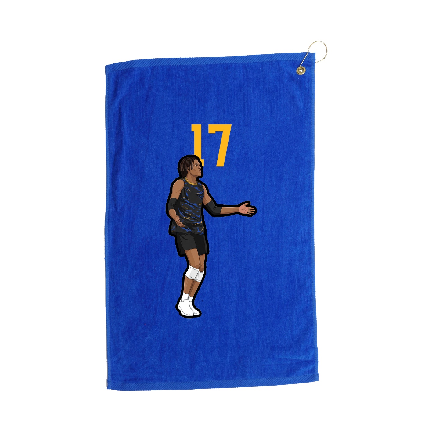 Golf Towel — Number Top in Royal