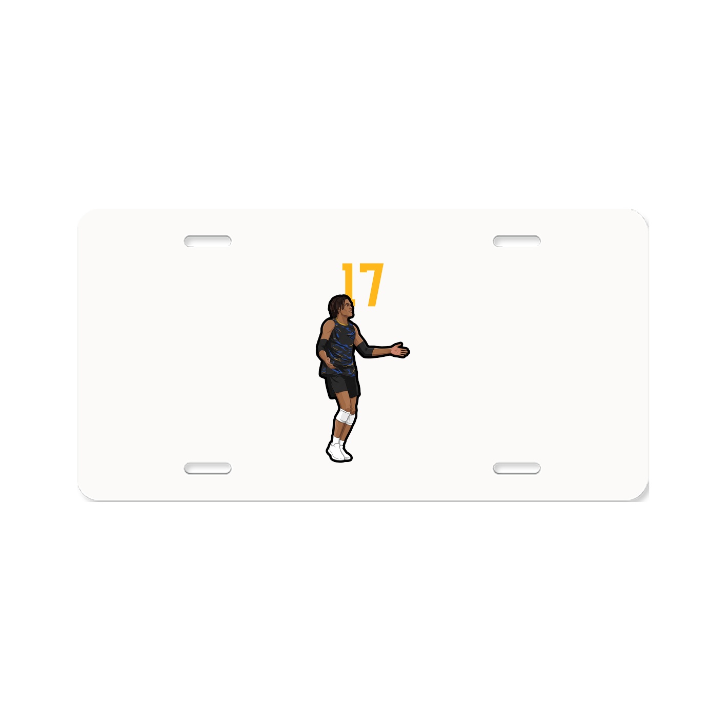 License Plate — Number Top in Classic
