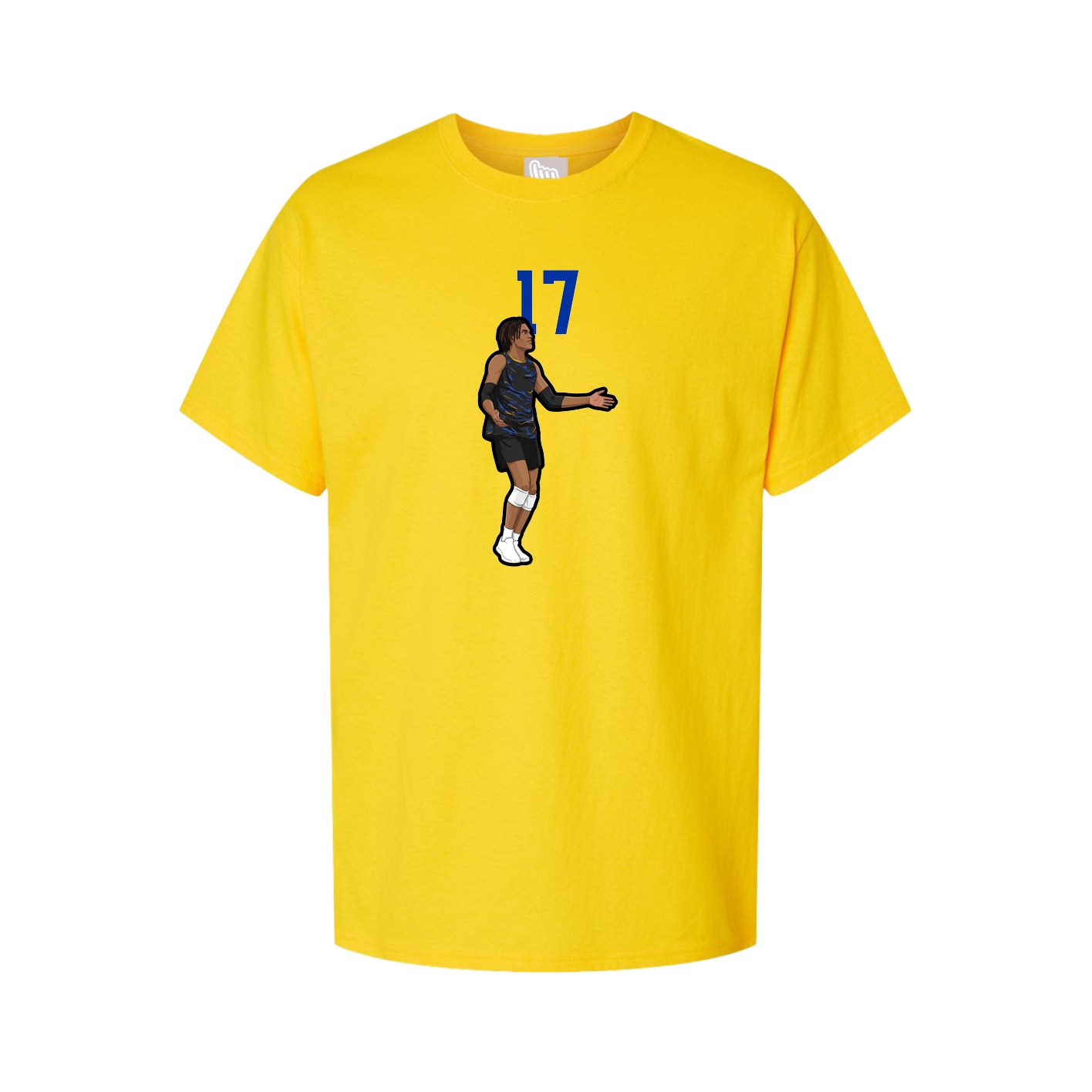 Youth Tee — Number Top in Gold