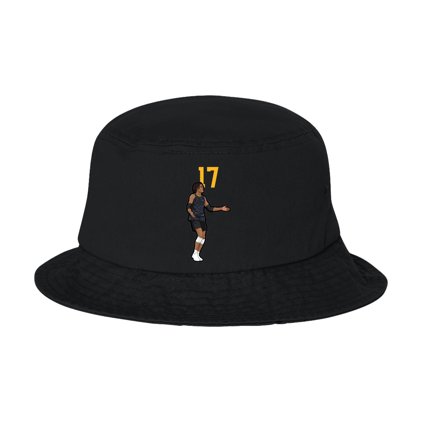 Bucket Cap — Number Top in Black