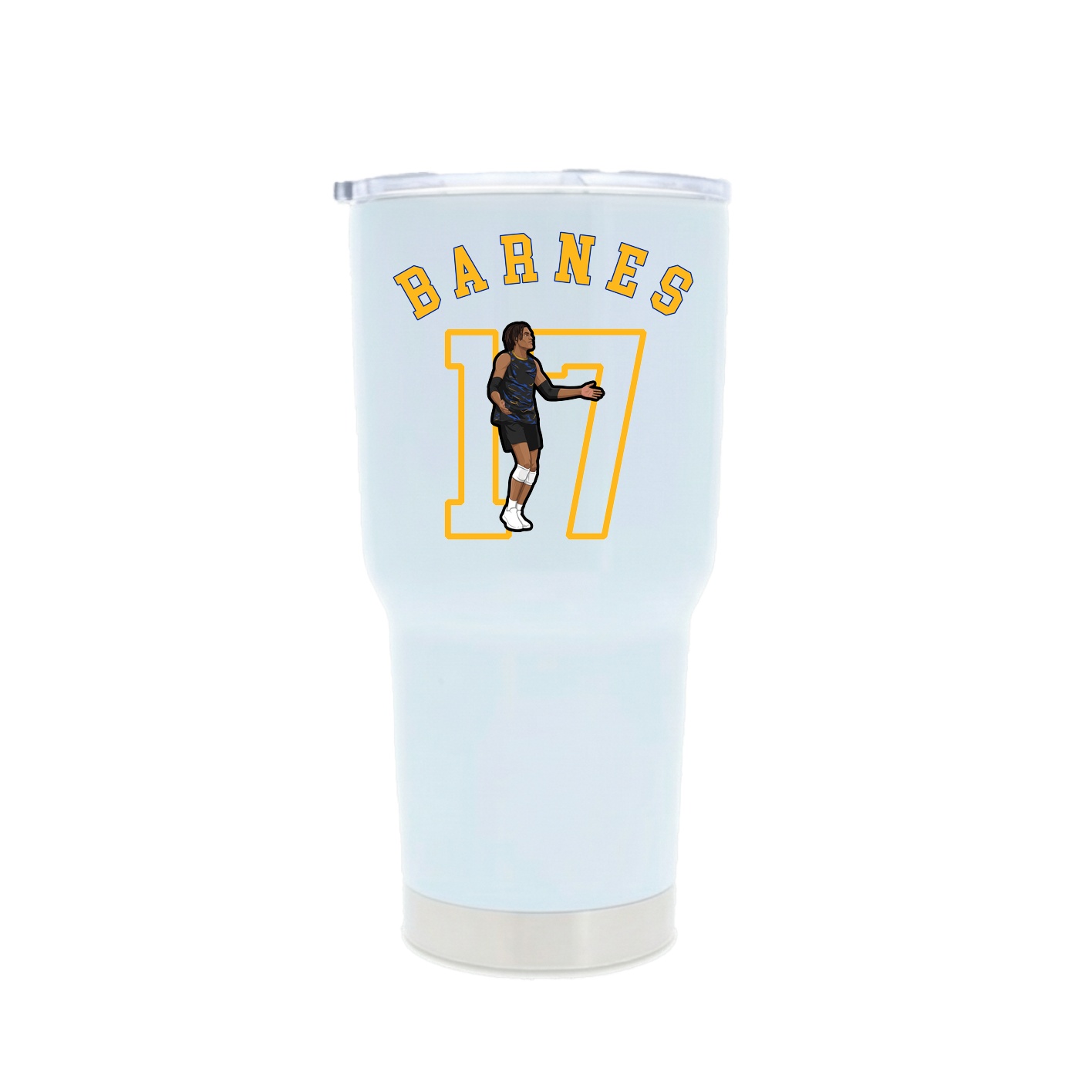 30oz Stainless Steel Tumbler — Shirsey Arch in White