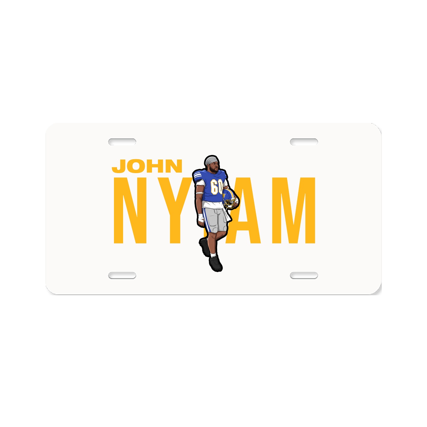 License Plate — Player Name in Classic