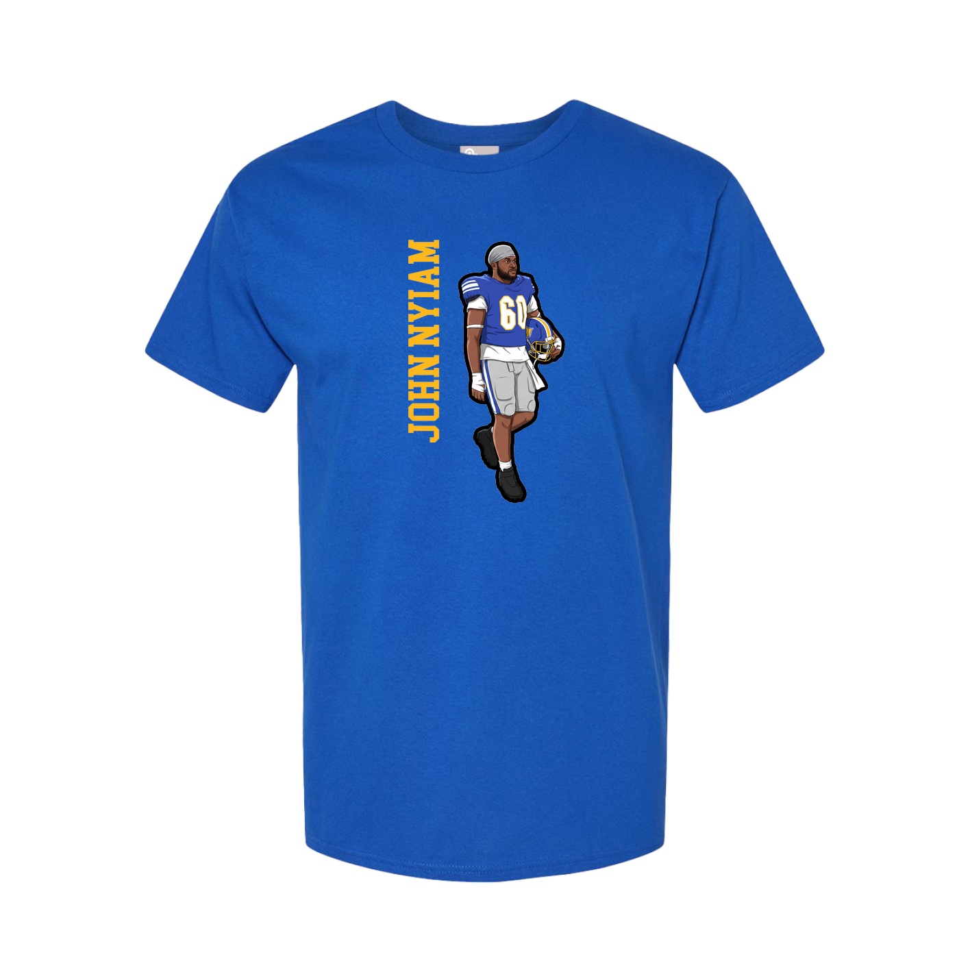 Tee — Name Vertical in Royal