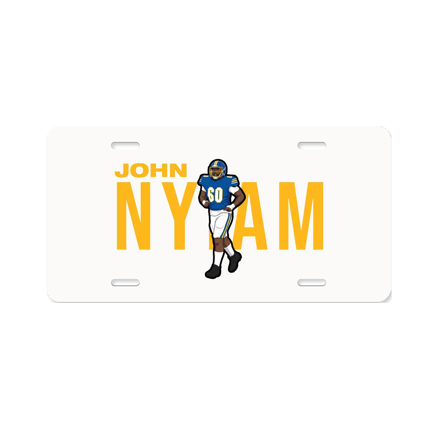 License Plate — Player Name in Classic