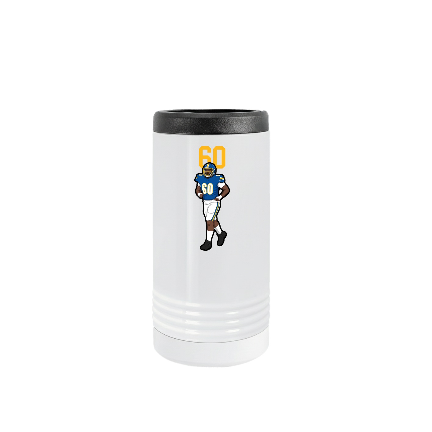 Slim Beverage Holder — Number Top in White