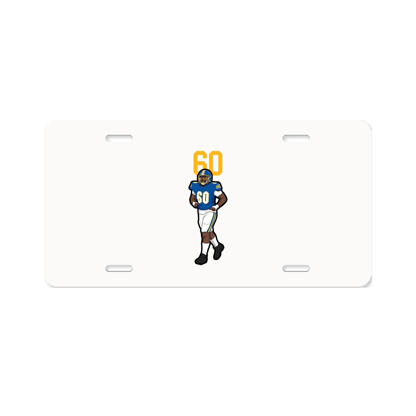 License Plate — Number Top in Classic