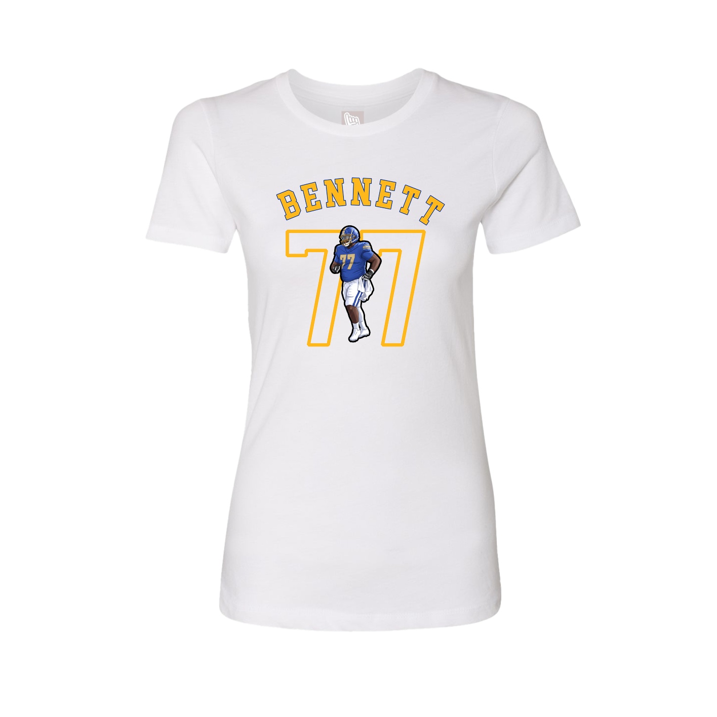Fitted Women's Tee — Shirsey Arch in White