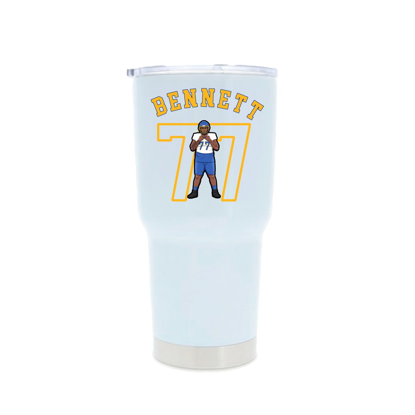 30oz Stainless Steel Tumbler — Shirsey Arch in White