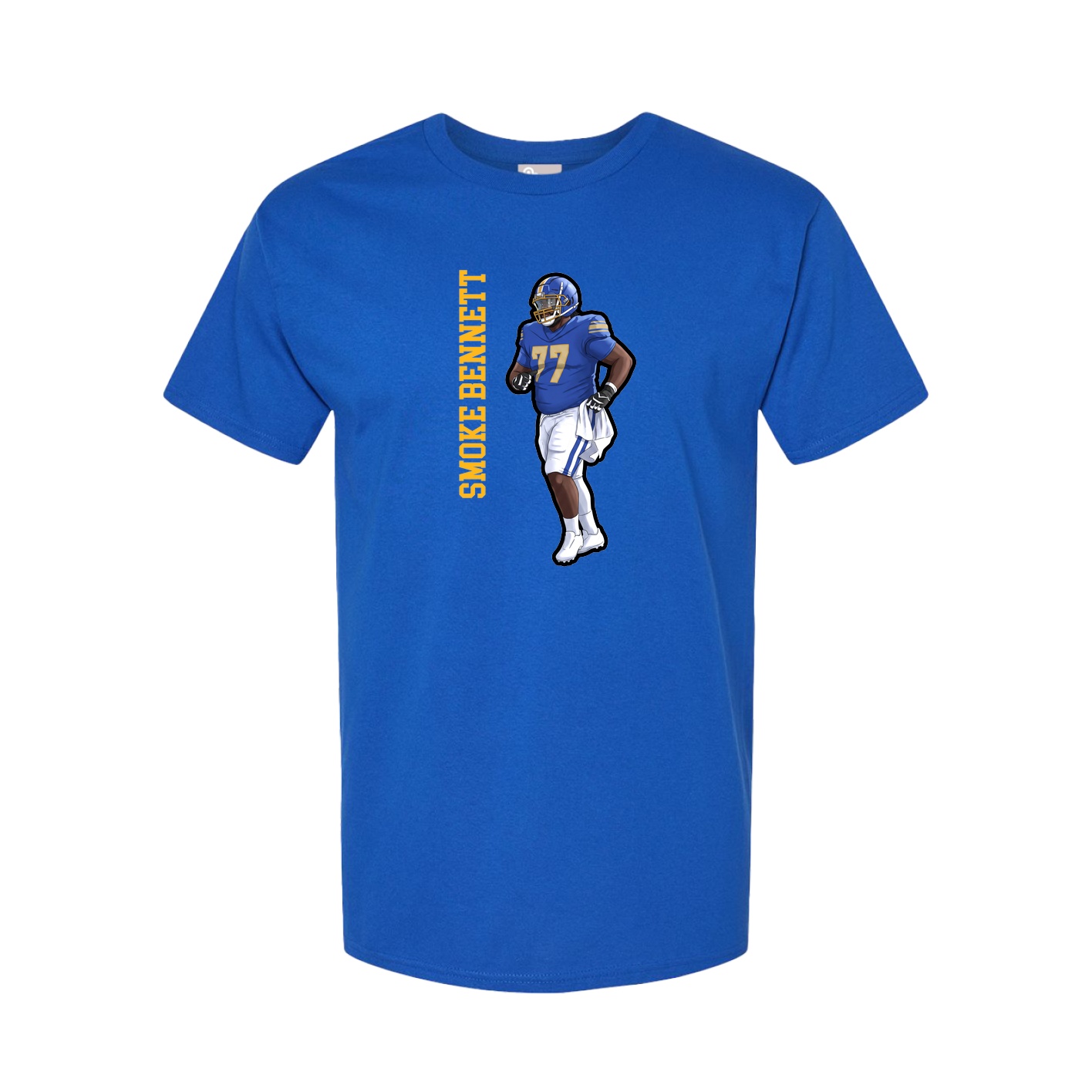 Tee — Name Vertical in Royal