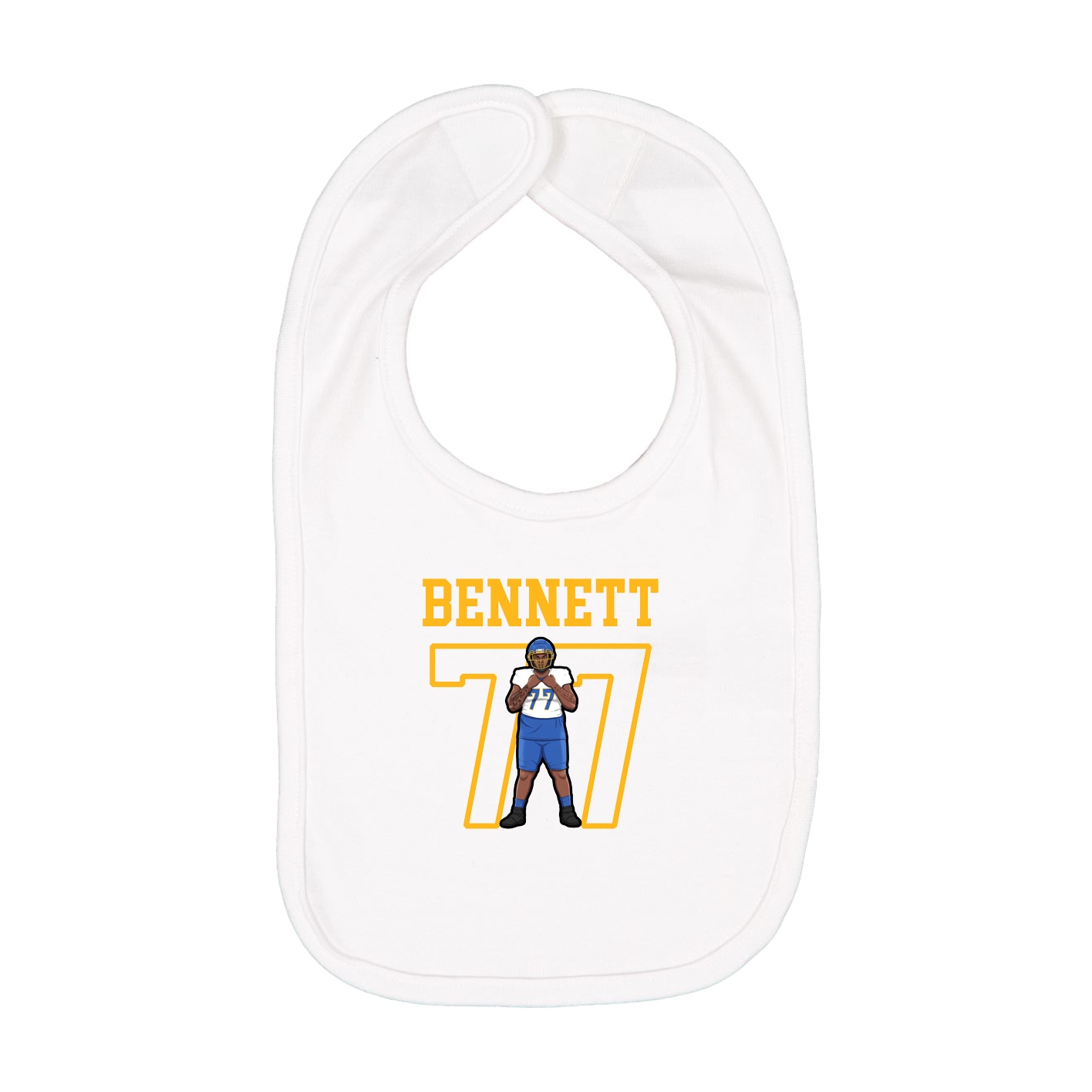 Infant Bib — Shirsey in White