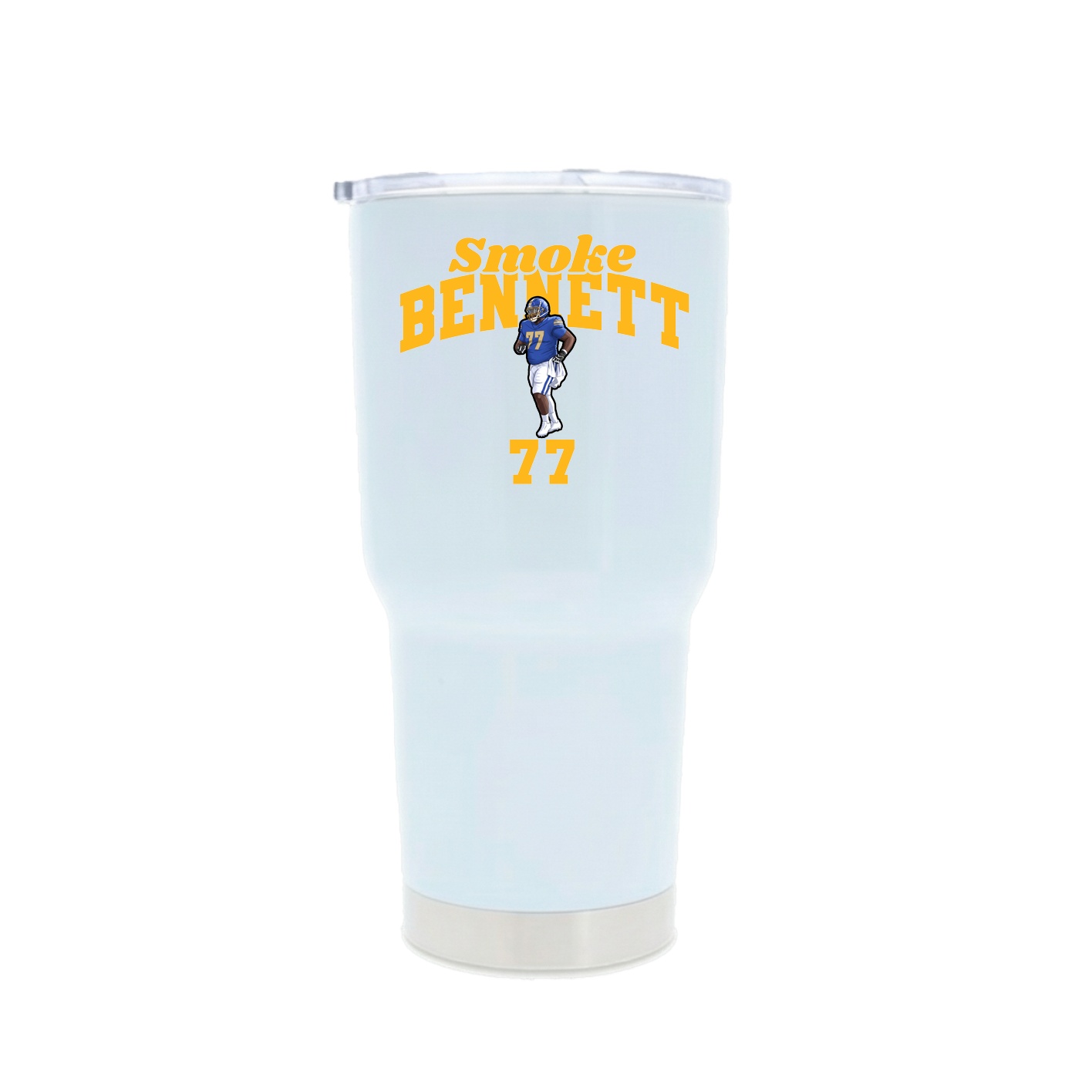 30oz Stainless Steel Tumbler — Signature Arch in White