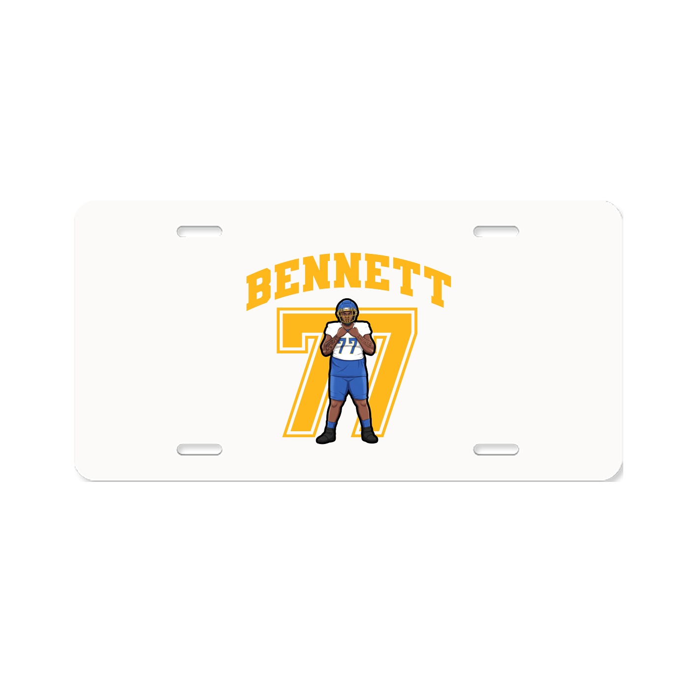 License Plate — Number in Classic
