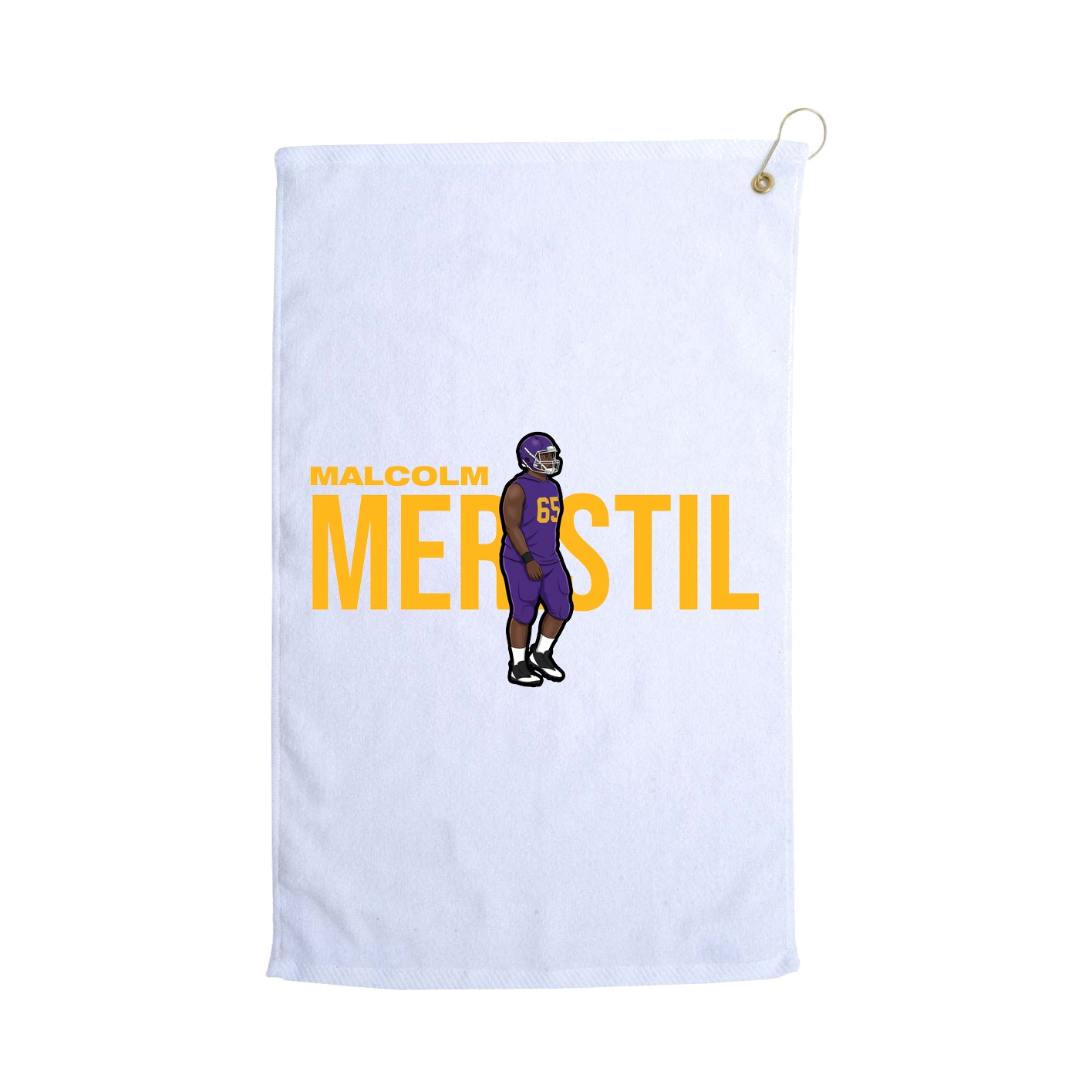 Golf Towel — Player Name in White