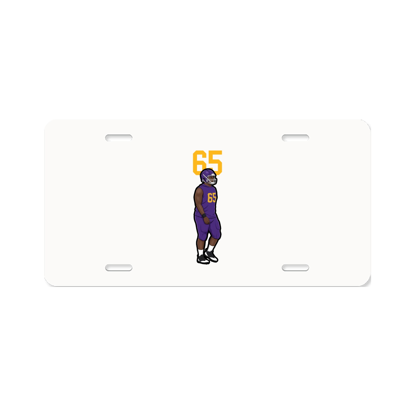 License Plate — Number Top in Classic