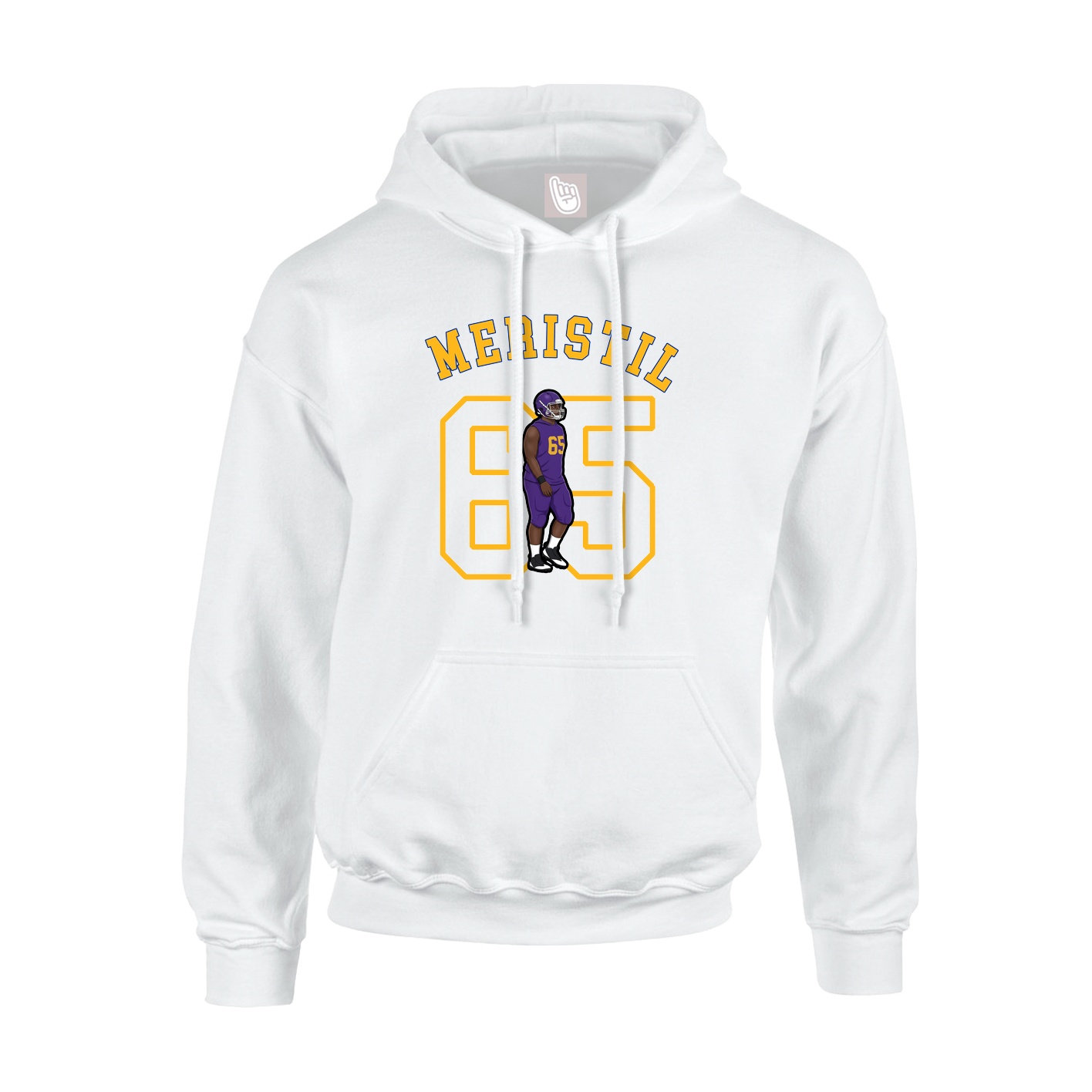 Youth Hoodie — Shirsey Arch in White