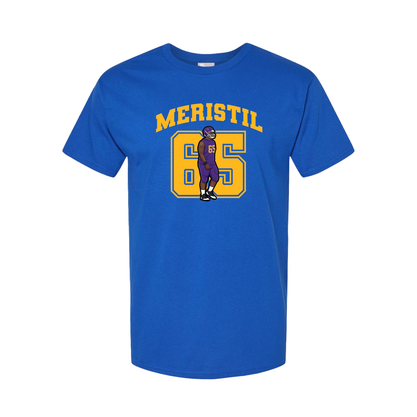 Youth Tee — Number in Royal