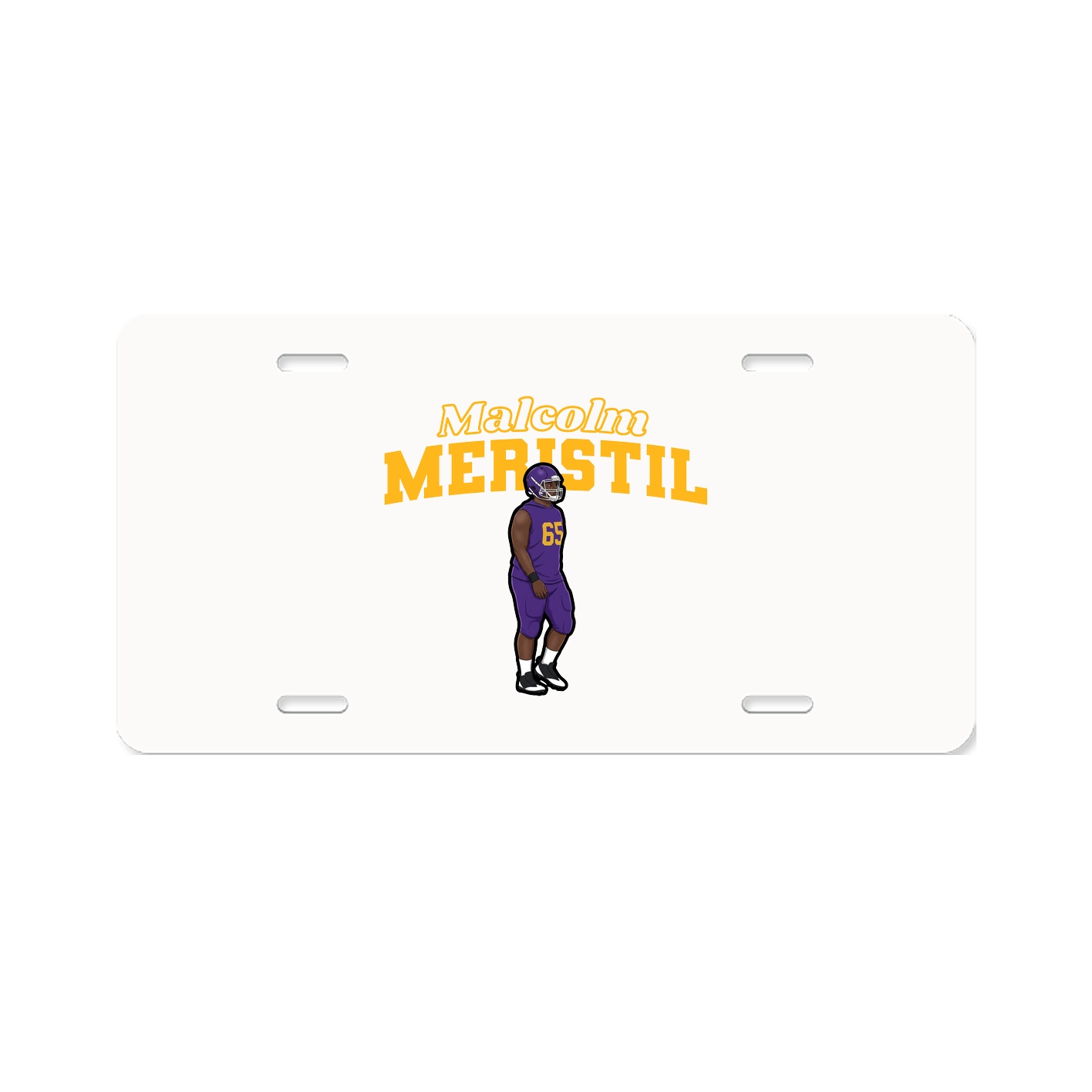 License Plate — Name Arch in Classic