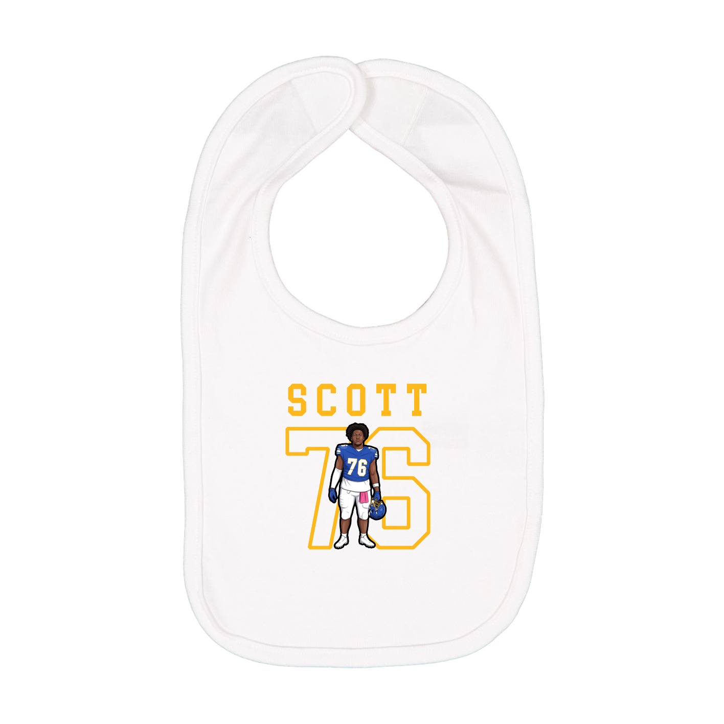 Infant Bib — Shirsey in White
