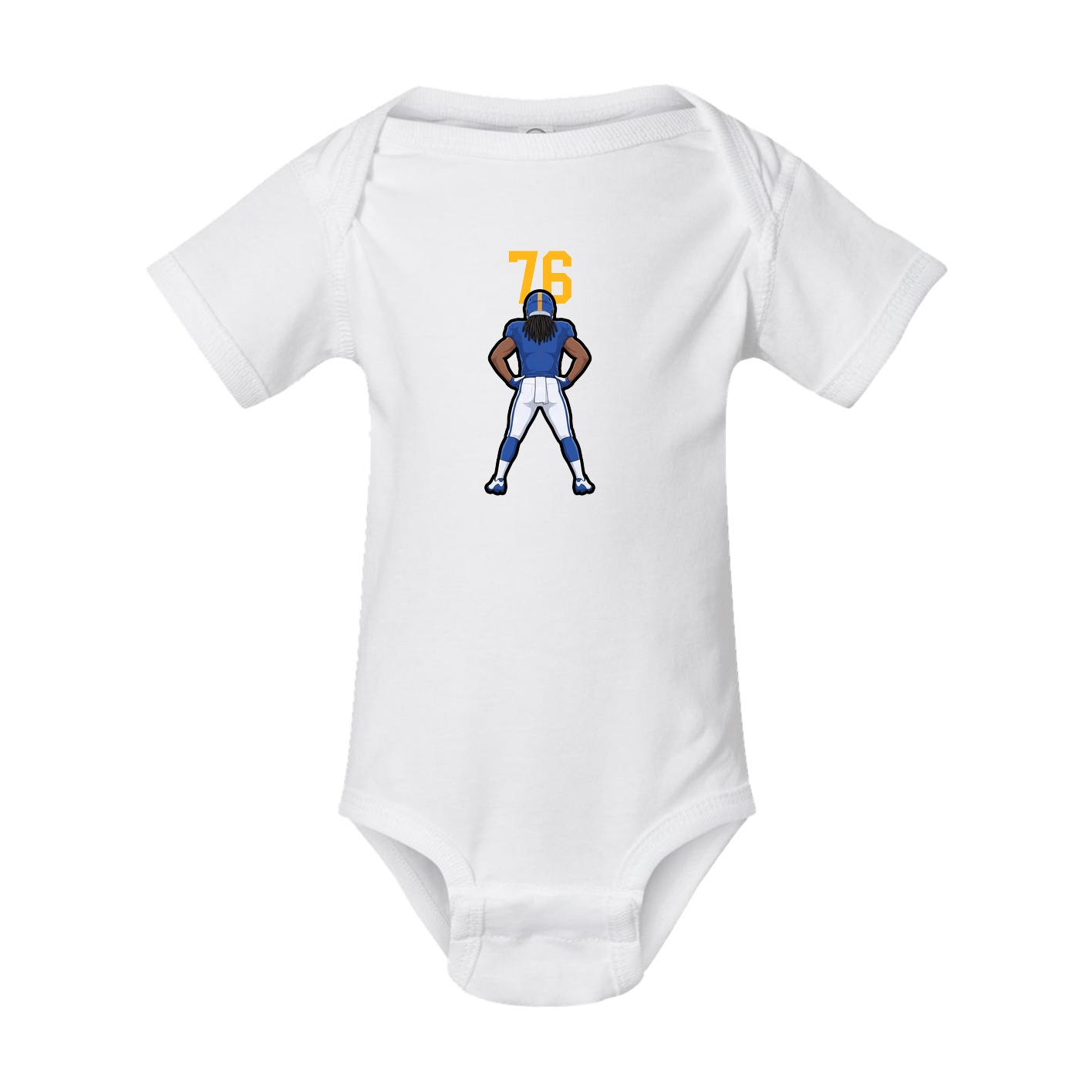 Baby Onesie — Number Top in White