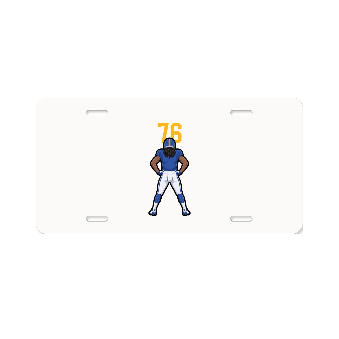 License Plate — Number Top in Classic