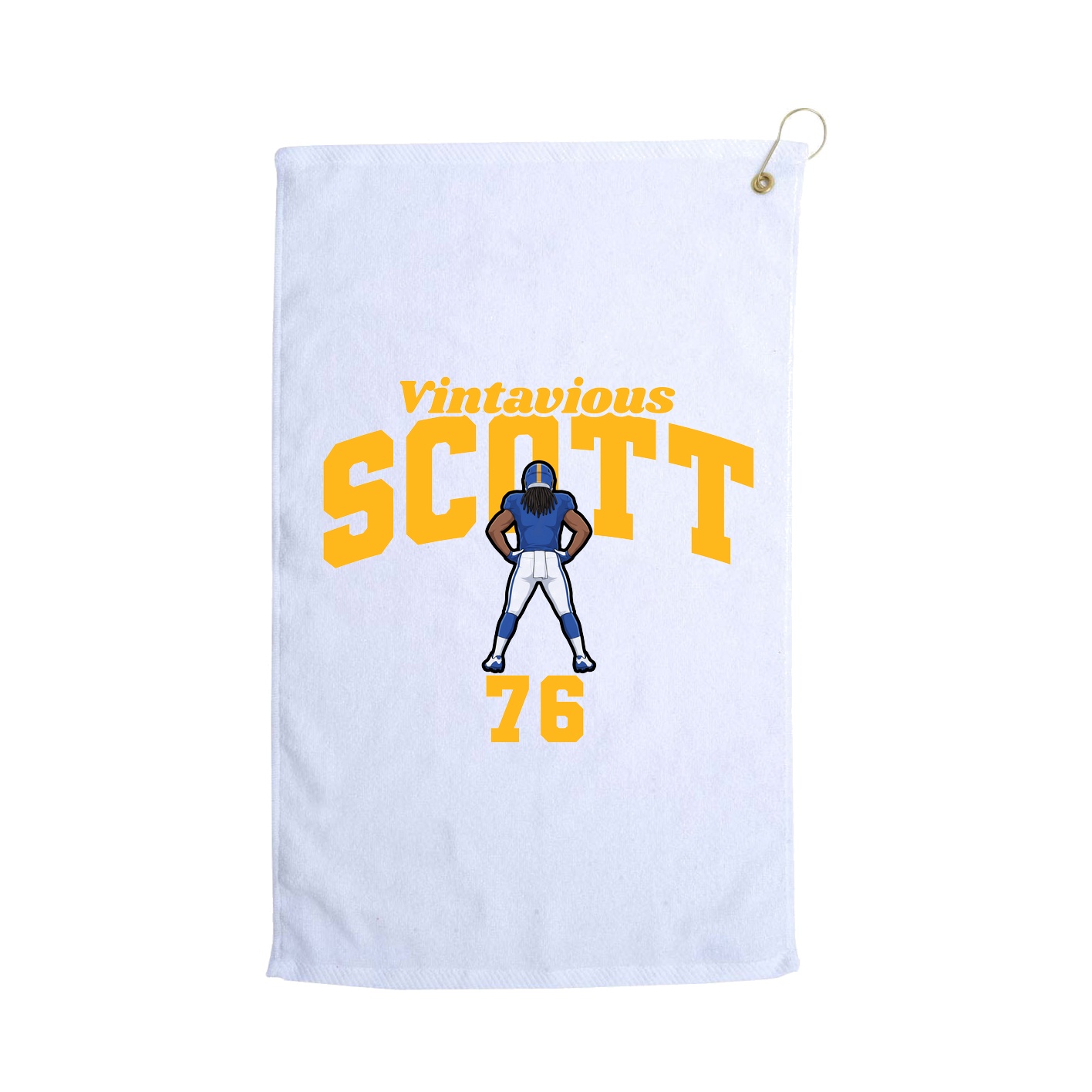 Golf Towel — Signature Arch in White