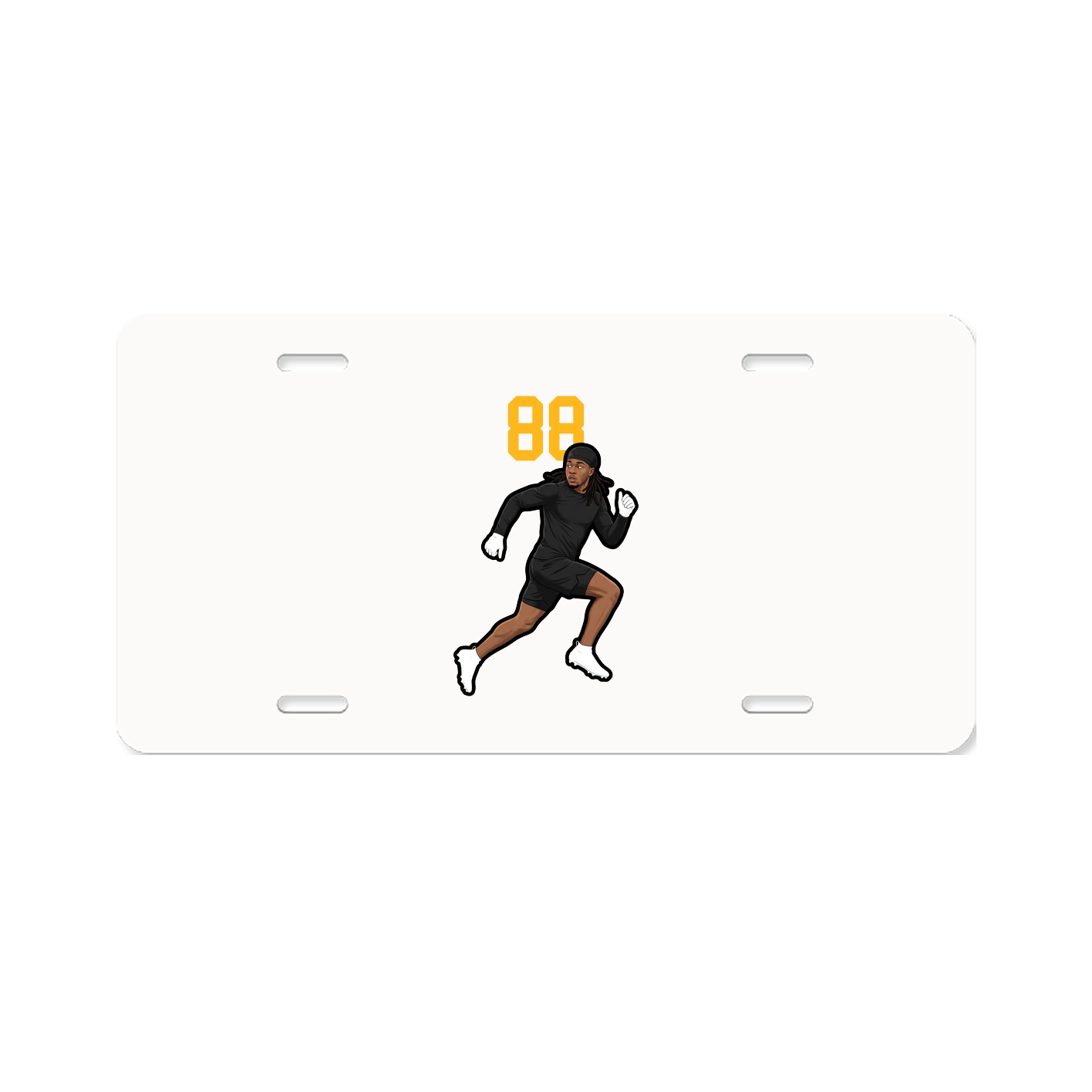 License Plate — Number Top in Classic