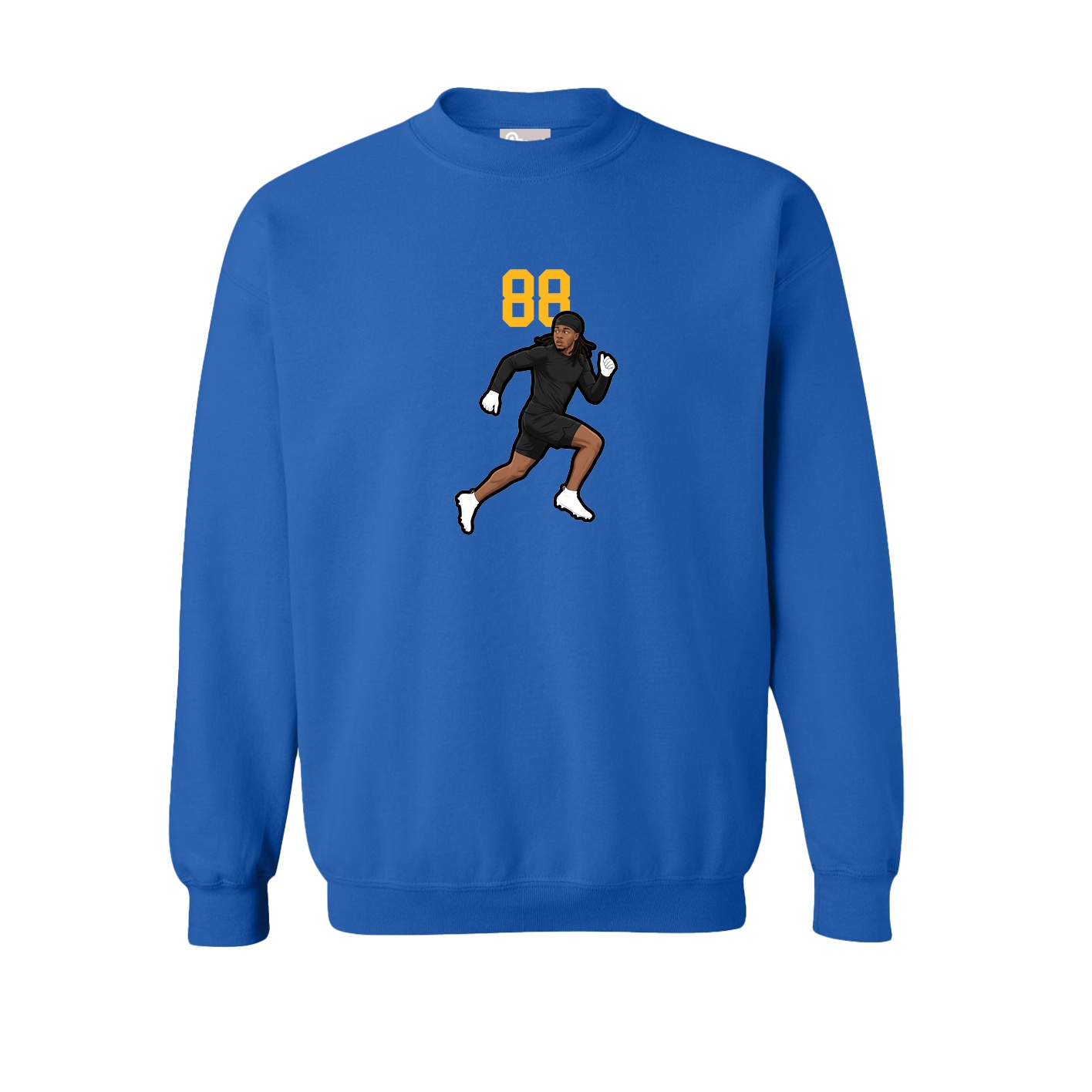 Fleece Crew — Number Top in Royal