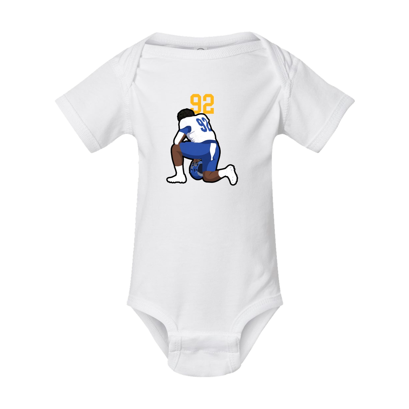 Baby Onesie — Number Top in White