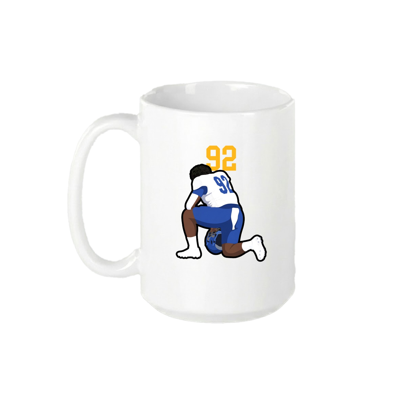 15oz Coffee Mug — Number Top in White