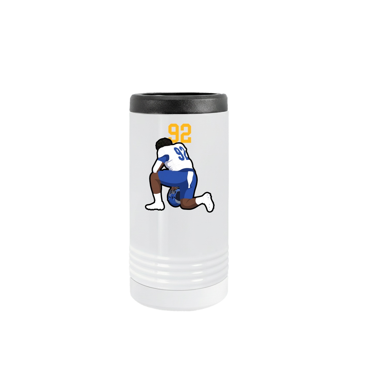 Slim Beverage Holder — Number Top in White