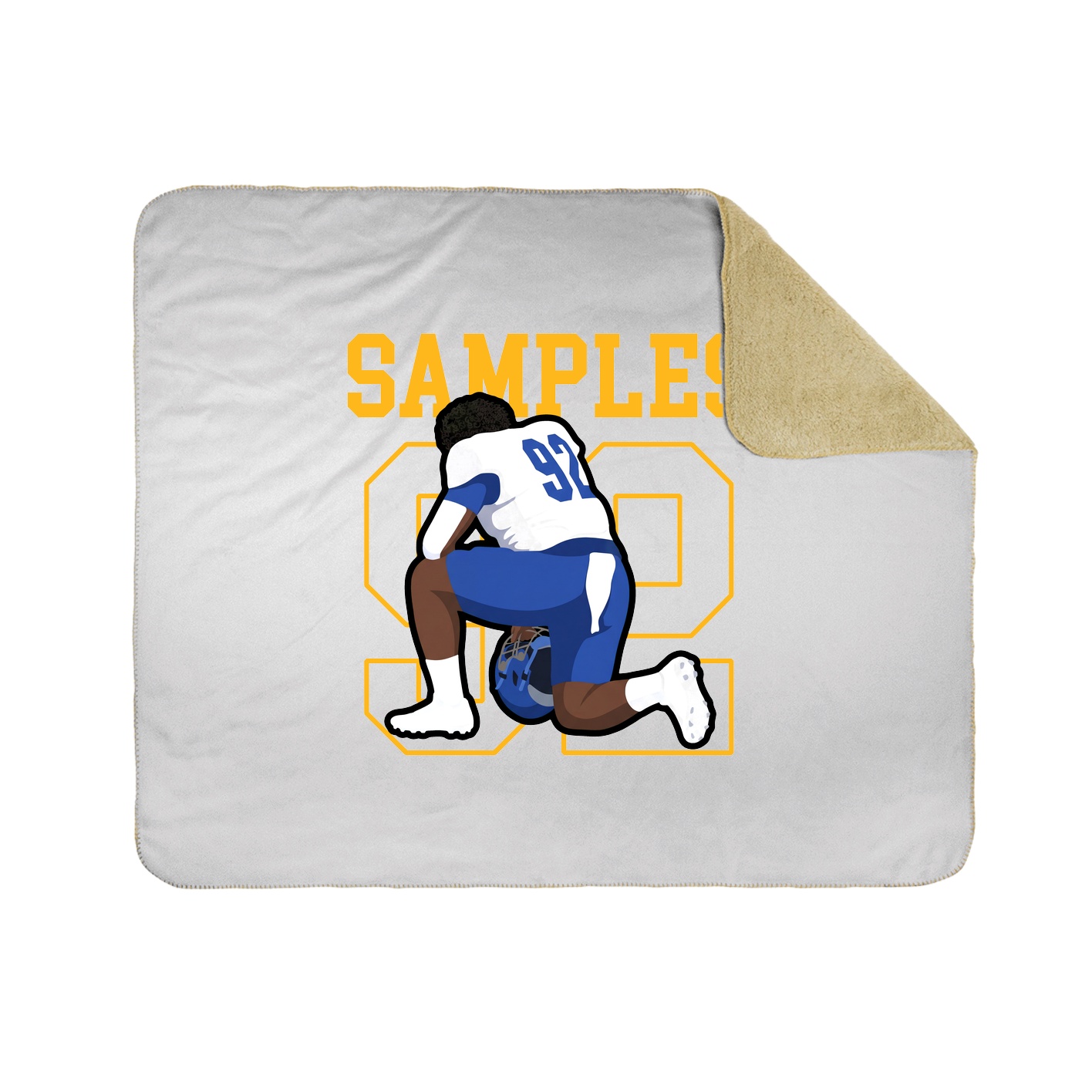 50x60 Sherpa Lined Throw Blanket