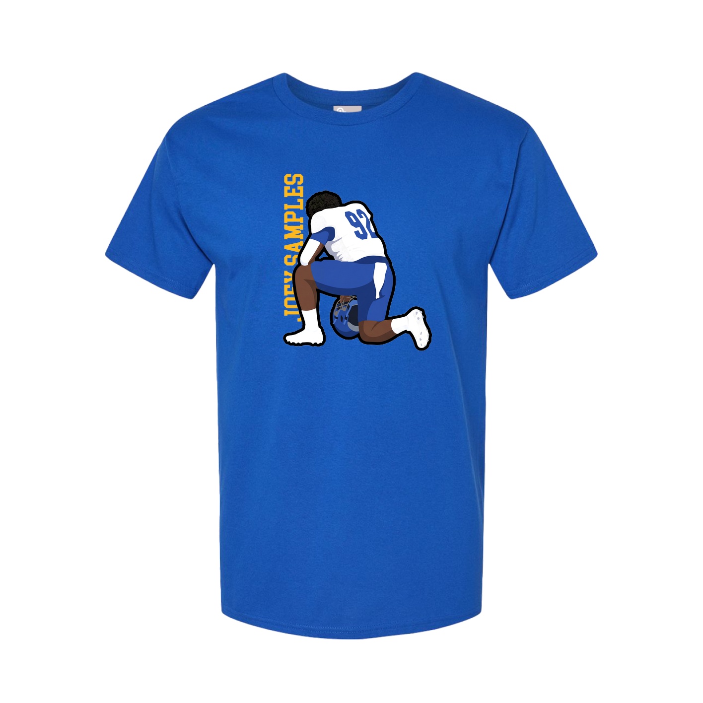 Tee — Name Vertical in Royal